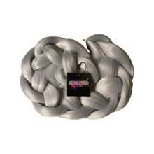 Load image into Gallery viewer, Silver Storm S1# - 82" Solid Colour Braiding Hair