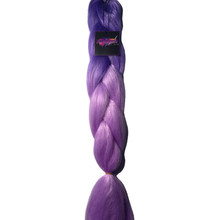 Load image into Gallery viewer, Purple Passion BV1# - 24" Two Tone Colour Braiding Hair
