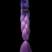 Load image into Gallery viewer, Purple Passion BV1# - 24" Two Tone Colour Braiding Hair