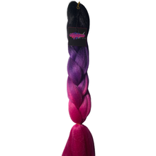 Load image into Gallery viewer, Cherry Drop VP2# - 24&quot; Three Tone Colour Braiding Hair
