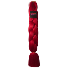 Load image into Gallery viewer, Bloody Red R2# - 24&quot; Solid Colour Braiding Hair
