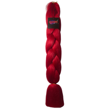 Load image into Gallery viewer, Bloody Red R2# - 24" Solid Colour Braiding Hair