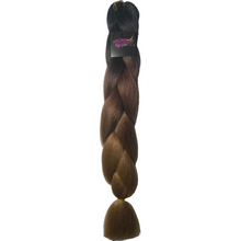 Load image into Gallery viewer, Chocolate Delight B6# - 24&quot; Three Tone Colour Braiding Hair
