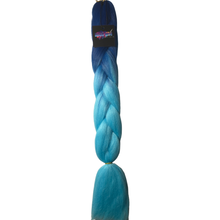 Load image into Gallery viewer, Blue Woi BB2# - 24&quot; Two Tone Colour Braiding Hair
